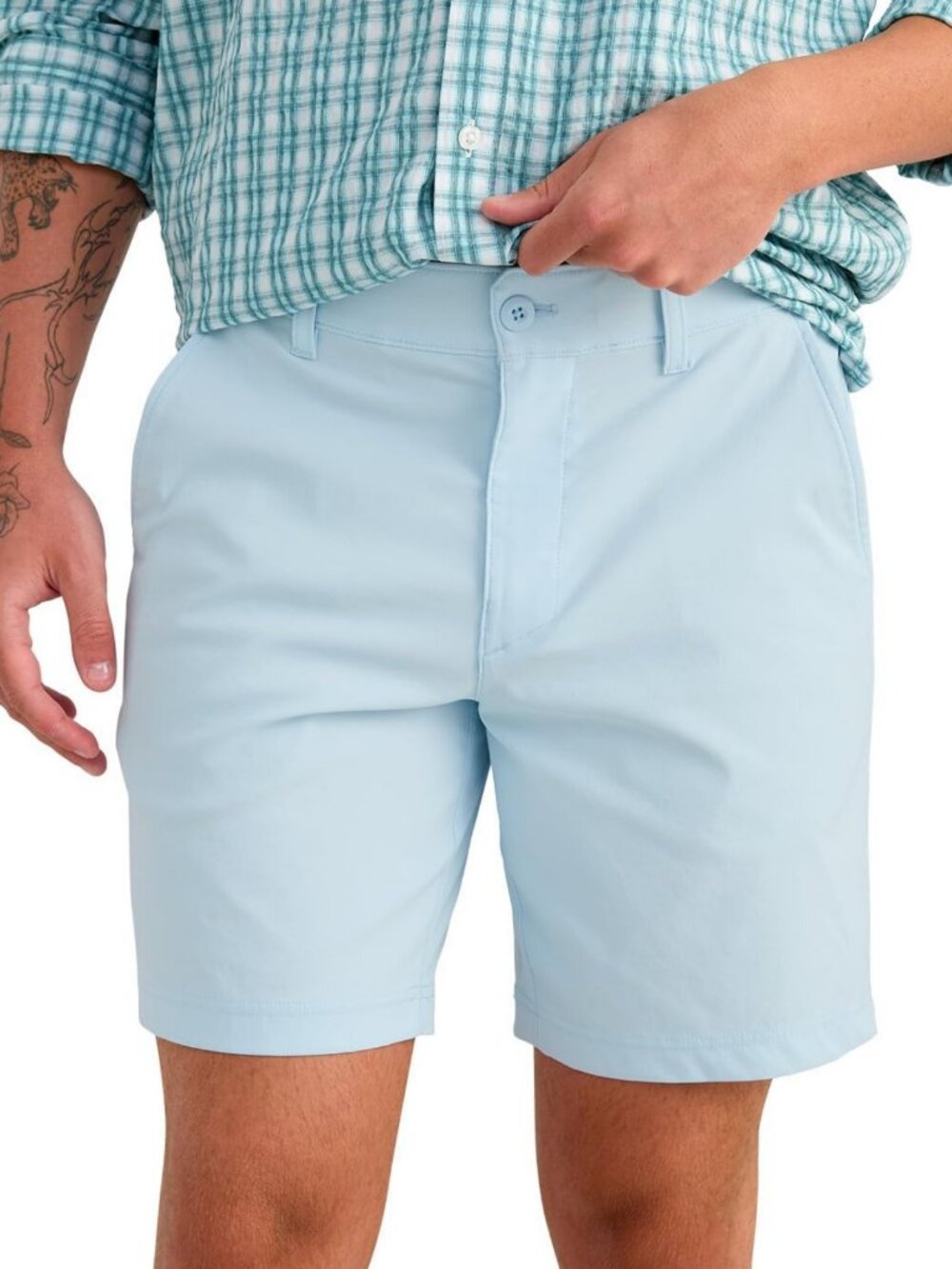 Men's 8" Inseam Fishing Shorts, UPF 50+ Water-Repellent, Stretch & Secure